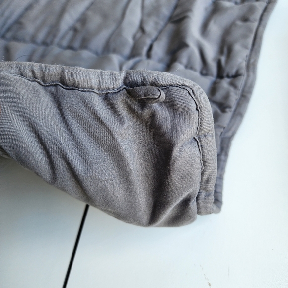 9.5 lbs Weighted Blanket Adult Gray Super Soft Crystal Cover Glass Bead 47"x70" - Picture 7 of 10